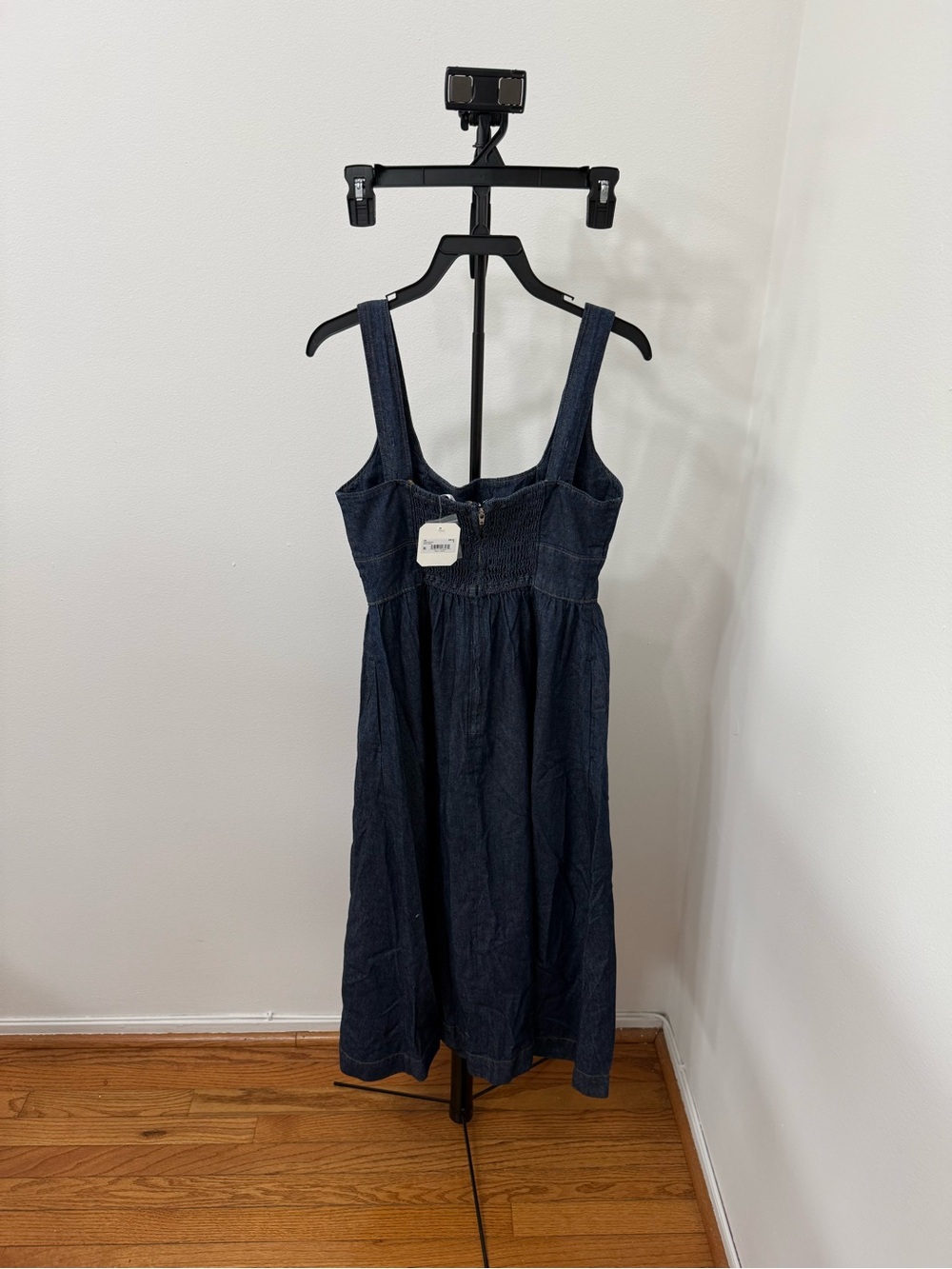 Altar'd State Dark Blue Denim Midi Dress - Picture 5 of 5